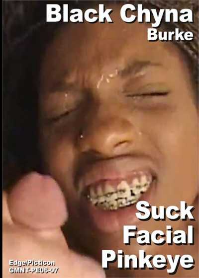 黑色 Chyna 和 Burke 吸吮脸部红眼症收藏家场景