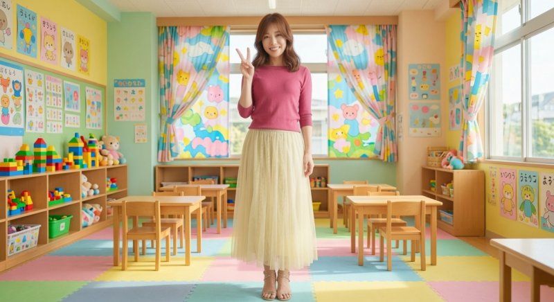 【期間限定！5日間92％OFF】幼〇園の人妻保育士 笑顔が可愛い黒髪ロング先生が時に生〇徒のパ〇の巨根に寝取られる