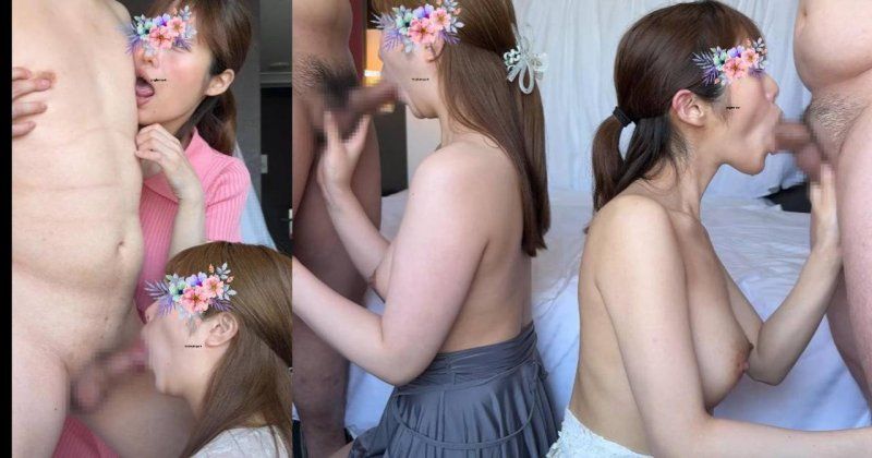 【逆３フェラ＆Ｗフェラ口内発射＆顔射計６発】同級生美女コンビがⅯ巨根、メタボアニメオタク他個性的な肉棒６本を大量発射させます☆美沙ちゃん＆香純ちゃん