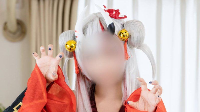 和装鬼神ちゃんの鬼ピス中出し